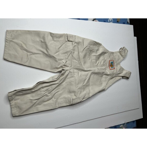 Vintage y2k Disney Winnie the pooh Tan bib overalls 12 months sea shore summer - Picture 5 of 8